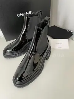 ◆シャネル◆ CHANEL パテントカーフスキン ショートブーツ 新作