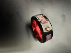 多層リング　13号　赤　タングステン　フイルム　指輪