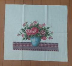 クロスステッチ完成品(バラ)