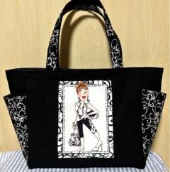 超安い ロラライハリス♡ハンドメイドトートバッグとショルダーがま口 トートバッグ