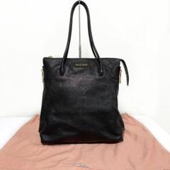 正規品 美品♡ ミュウミュウ miumiu トートバッグ レザー 黒