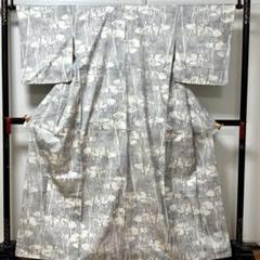 【彦兵衛mini】処分品！LLサイズ！正絹振袖　〜黒地にバラ柄〜 彦兵衛mini】7マルキ入り！花柄系正絹本場藍泥大島紬4点セット