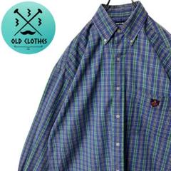 【RALPH LAUREN GOLF】ロングスリーブ BDシャツ ワッペンロゴ