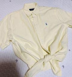 ラルフローレン 半袖 前結び シャツ LG イエロー RALPH LAUREN