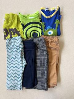 保育園着 普段着 男の子 まとめ売り  80.90.100.110 子供服まとめ売り】90cm 5点＋80cm 1点／男の子向け・保育園着に