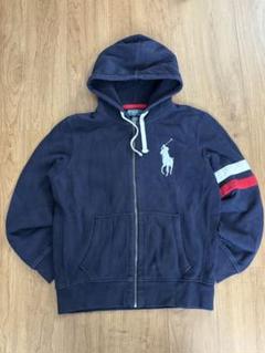 希少90sラルフローレン✴︎定価3万ビックポニー刺繍パーカーy2k古着屋グランジ Polo by Ralph Lauren ビックポニー ジップパーカー y2k - メルカリ