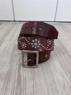 HTC(Hollywood Trading Company) SN-32 Flower Belt Turquoise