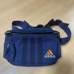 adidas ネイビー ショルダーバッグ　美品　訳あり