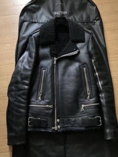 BALMAIN 90s レザーブルゾン 90s～ ZEALZIP MAXIMUM ブラックレザー ブルゾン 本革