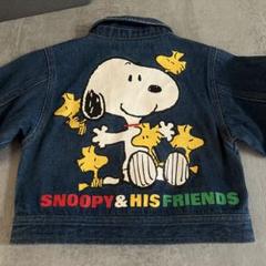 美品　レトロ　デニム　Gジャン　スヌーピー