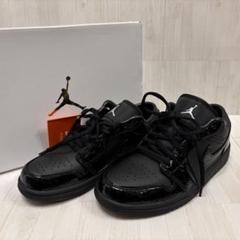 美品 NIKE ナイキ エアジョーダン 1 LOW SE 黒 24cm