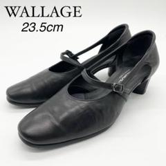 asics アシックス wallage ワラッジ パンプス レザー 黒 - メルカリ