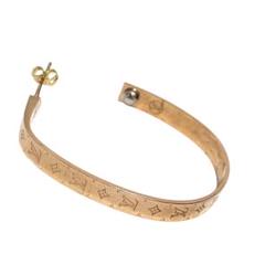 ルイヴィトン ナノグラム フープピアス ゴールド M00220 ロゴ モノグラム