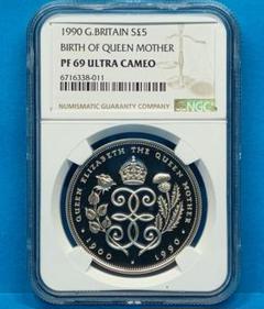2000 クイーンマザー生誕100周年記念 5ドル銀貨 NGC PF68UC 2000 クイーンマザー生誕100周年記念 5ドル銀貨 NGC PF68UC