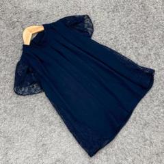 ✨Kobe Lettuce✨神戸レタス♡半袖ブラウス♡フレンチスリーブ♡青
