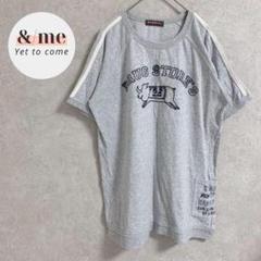 ドラッグストアーズ　半袖Tシャツ　袖ライン　ラグランスリーブ　ブタ刺繍　ポケット