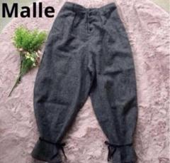 Malle chambre de charme 麻100% パンツグレーリボン