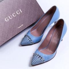 GUCCI ライトブルー ハイヒール・パンプス GUCCI（ハイヒール/パンプス ・ ブルー・ネイビー/青色系）の