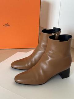 HERMES ショートブーツ キャメル 35.5