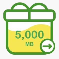 mineo マイネオ パケットギフト 5000MB 5GB