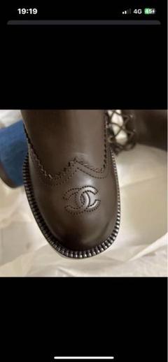 CHANEL シャネル ショートブーツ ブーティ 本革 イタリア製 黒 CHANEL(シャネル) ショートブーツ・ブーティ(レディース) - 海外