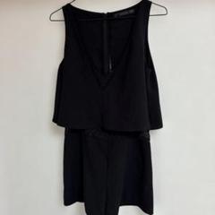 ZARA TRAFALUC ブラックオールインワン XS