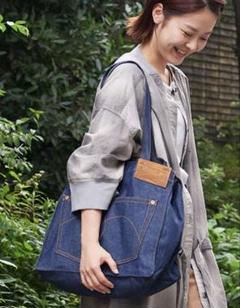 Merci デニムトートバッグ 美品 メルシーボークー スーパーデニムBAG - メルカリ