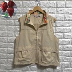 良品✨レオナールスポーツ スタンドカラー ジップアップベスト サイズ44 日本製 良品✨レオナールスポーツ スタンドカラー ジップアップベスト