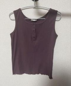NICE CLAUP ナイスクラップ タンクトップ パープル フリーサイズ