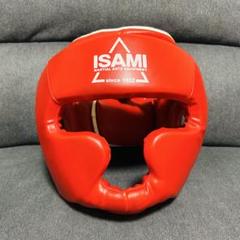 ISAMI ボクシング ヘッドギア 赤 Mサイズ