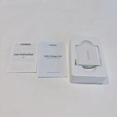 2ポート USB ACアダプター 折りたたみ 持ち運び コンパクト ホワイト
