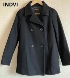 INDIVI ピーコート　wool100% 未使用品！Mサイズ 小さいサイズ]Super100ウールビーバーPコート(ピーコート