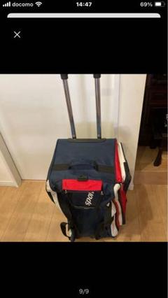le coq sportif キャリーカート 大容量 ネイビー\レッド/ホワイト le coq sportif キャリーカート 大容量 ネイビーレッド/ホワイト