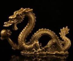 香炉睚眦辟邪龍銅彫刻 置物 開運 風水 美術 インテリアアンティーク