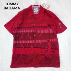 【タグ付き】トミーバハマ ベースボール アロハ ANGELS 刺繍 シルク M