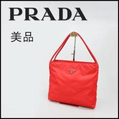 □ 45726☆PRADA ハンドバッグ 三角ロゴ 三角プレート ナイロン
