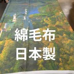 綿毛布マイヤー貼り合わせプリント