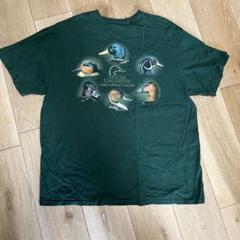 Ducks Unlimited Tシャツ ダークグリーン　動物　鳥　カモ　鴨