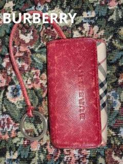 【新品】BURBERRY バーバリー　キーケース　ボルドー　ノバチェック BURBERRY バーバリー 4連キーケース ノバチェック ボルドー