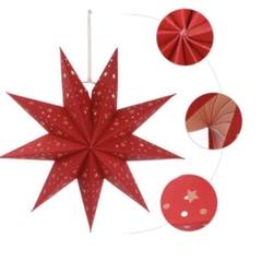 インテリア 星型ペーパーランプ 飾り 装飾品 クリスマス パーティー飾り 赤た
