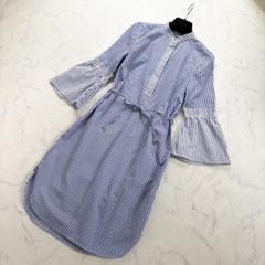 【美品】LAUREN RALPH LAUREN ストライプ シャツワンピース 6