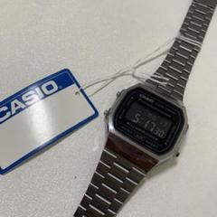 【新品未使用】カシオメタルバンド ガンメタ A168WGG-1B　海外モデル スタンダード デジタル CASIO Alarm Chronograph カシオ