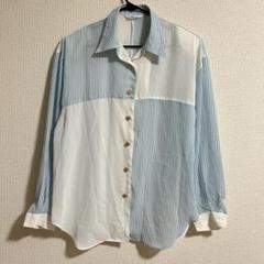 肩パット付き シャツ 長袖