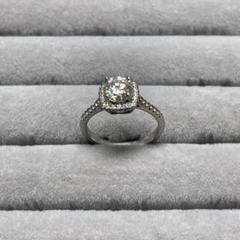 (断捨離)金 AU750 K18 H1.00CT刻印入りダイヤモンドリング 遺品整理 金 K18 Au750 H1.00ct 刻印 ダイヤモンド リング