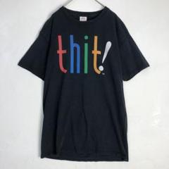 3293 半袖Tシャツthit! 企業ロゴブラック