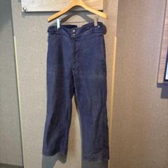 小鉄　　50s モールスキンパンツ 50's ブラックモールスキンフレンチワークパンツ ［Dead Stock