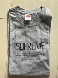 Supreme グレー Tシャツ L サイズ