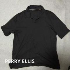 PERRY ELLIS 　 濃茶 ポロシャツ 　L　 ピマコットン100％
