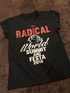 ラディカルフィットネスTシャツ ラディカルフィットネス❤️メガダンス❤️Tシャツ(S)ブラック