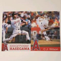 MLB 長谷川滋利&C.J.ウィルソン サイン入り写真